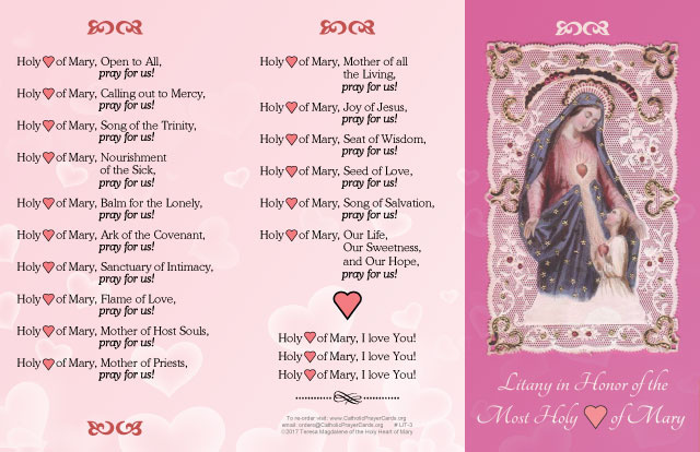 Litany of the Holy Heart of Mary***BUYONEGETONEFREE***